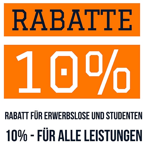 10% Rabatte-Schlüsseldienst-Hannover - Studenten, Erwerbslose, Menschen mit Behinderung.