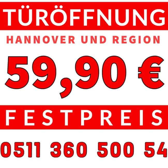 Schlüsseldienst Hannover Kosten Türöffnung 59 Euro